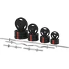 Image de Gorilla Sports Ensemble d'haltères 100 kg, Barre d'haltère, Barre EZ Curl, 16 disques de Poids, revêtement Plastique, Colliers Spinlock, moleté   Haltères d'entraînement Musculaire