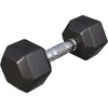Image de Gorilla Sports® Haltères Hexagonaux - Poids de 2-50 kg, Individuel/Ensemble, Fonte Caoutchouc, Chromé, Antidérapante, Noir - Haltères Courts, Dumbbell, Musculation, Entraînement, pour Fitness, Gym