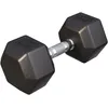 Image de Gorilla Sports® Haltères Hexagonaux - Poids de 2-50 kg, Individuel/Ensemble, Fonte Caoutchouc, Chromé, Antidérapante, Noir - Haltères Courts, Dumbbell, Musculation, Entraînement, pour Fitness, Gym
