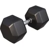 Image de Gorilla Sports® Haltères Hexagonaux - Poids de 2-50 kg, Individuel/Ensemble, Fonte Caoutchouc, Chromé, Antidérapante, Noir - Haltères Courts, Dumbbell, Musculation, Entraînement, pour Fitness, Gym