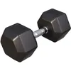 Image de Gorilla Sports® Haltères Hexagonaux - Poids de 2-50 kg, Individuel/Ensemble, Fonte Caoutchouc, Chromé, Antidérapante, Noir - Haltères Courts, Dumbbell, Musculation, Entraînement, pour Fitness, Gym