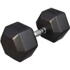 Image de Gorilla Sports® Haltères Hexagonaux - Poids de 2-50 kg, Individuel/Ensemble, Fonte Caoutchouc, Chromé, Antidérapante, Noir - Haltères Courts, Dumbbell, Musculation, Entraînement, pour Fitness, Gym