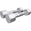 Image de GORILLA SPORTS® Haltères - Poids de 2-30 kg, Individuel/Ensemble, Ronds, Antidérapante, Acier, Chromé - Haltères Courts, Dumbbell, Musculation, Entraînement, Fitness, Gym Équipement, Haltérophilie