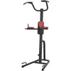 Image de Station de traction multifonction power tower rouge - Chaise romaine