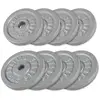 Image de Disques de poids en fonte noire/argent - De 0,5 KG à 30 KG
