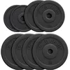 Image de GORILLA SPORTS® Disque Musculation - Simple 1,25-15kg / Jeu 27,5-30 kg, Réglable, Ciment, Plastique, Ø 31 mm, Noir - Set de Poids, Matériel de Musculation, Sport Maison, Fitness, Salle de Sport