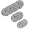 Image de Disques de poids en fonte noire/argent - De 0,5 KG à 30 KG