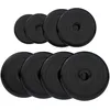 Image de Gorilla Sports Lot des poids en caoutchouc de 27,5kg (4x5kg, 2x2,5kg et 2x1,25kg) de diamètre 31mm