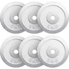 Image de GORILLA SPORTS® Disque Haltere - Jeu de 6 x 5 kg, Fonte, 30/31mm, Chromé - Disque Musculation, Poids Fonte Musculation, Poids Haltere