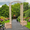 Image de Melko voûte de Rose voûte Planche d'escalade Aide Seau à Fleur voûte Treillis Naturel Treillis pergola en Bois