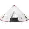 Image de Skandika Tente Tipi Kota 550 | Tente de Camping pour jusqu'à 12 Personnes, avec/sans Tapis de Sol Cousu, moustiquaire, 3 m de Hauteur, Armature en Acier (sans Tapis de Sol Cousu)