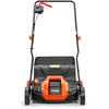 Image de Scarificateur électrique FUXTEC, aérateur de gazon avec 1300 watts de puissance, largeur de travail 32 cm et réglages de profondeur de -12 à +10 mm, bac de ramassage 40 L