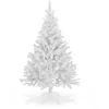 Image de Arbre de Noël Artificiel de 180 cm en Blanc - avec Support en métal