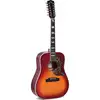 Image de Sigma Guitars DM12-SG5 Vintage Cherry Sunburst Gloss guitare électro-acoustique folk 12 cordes avec housse