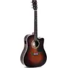 Image de Sigma Guitars DTC-1E Sunburst Gloss guitare électro-acoustique folk
