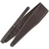 Image de Richter 1017 Brown / White Stitches Springbreak III Nappa sangle de guitare rembourrée en cuir nappa