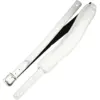 Image de Richter 1018 Beluga White Slim Deluxe Guitar Strap sangle de guitare en cuir avec rembourrage