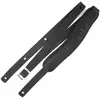 Image de Richter 1031 Cayman Black Slim Deluxe XL Guitar Strap sangle de guitare en cuir avec rembourrage