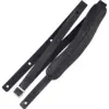 Image de Richter 1041 Worn Black Slim Deluxe XL Guitar Strap sangle de guitare en cuir véritable avec rembourrage