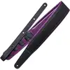 Image de Richter 1649 Black / Violet Springbreak I Nappa sangle de guitare en cuir véritable, rembourrée