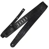 Image de Richter Straps Raw II Contour Croc Black - Sangle pour Guitares
