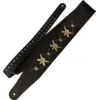 Image de Richter 1505WA-G Black / Gold sangle de guitare en cuir véritable