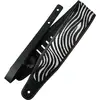 Image de Richter 1611 Beavertail Special, Zebra Black / White, Courroie de guitare