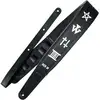 Image de Richter 1863 Black / White Stephan Weidner sangle guitare signature en similicuir végan