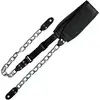 Image de Richter 1951 Black & Silver Succubus sangle de guitare avec chaîne et épaulière en cuir