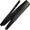 Image de Richter 1954 Black / Golden Pan Head Studs Springbreak I Bling Bling sangle de guitare et basse en cuir