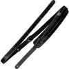Image de Richter 2010 Black Slinky Vintage Guitar strap sangle de guitare en cuir avec épaulette
