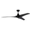 Image de Ventilateur de plafond design industriel Vourdries noir, Sans commande, diamètre 142 cm