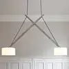 Image de Serien Lighting Suspension LED Twin qui fait le grand écart