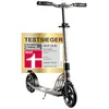 Image de Six Degrees Trottinette en aluminium avec mécanisme de pliage et béquille - Hauteur réglable - 205 mm - Certifié GS - Gris