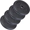 Image de ScSPORTS® Disques d'Entraînement - Set de 15/20/30/40/60 kg, en Fonte, Ø 30/31 mm, Adapté au Sol, Noir - Jeu de Disques de Poids, Plaques de Poids pour Haltères, Fitness (30 KG (4 x 7.5 kg))