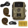 Image de Technaxx Wildcam 1080p FullHD, Caméra de surveillance de sécurité TX-256 avec écran 2", vision nocturne, capteur de mouvement PIR, 38 LED IR, prise en charge MicroSD, vitesse de déclenchement de 0,3 s