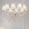 Image de Maytoni lustre Grace, blanc, 10 lampes, organza