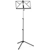Image de Classic Cantabile Pupitre Medium - Pupitre pliant pour enfants et adultes - Avec support de partitions sur la surface - Hauteur réglable de 65 à 130 cm - Pieds en caoutchouc - Noir