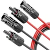 Image de ABSINA 2X 1 Mètre Cable Solaire 4mm2 H1Z2Z2-K Noir & Rouge - résistant aux UV