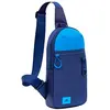 Image de Rivacase 5312 Sac à bandoulière avec bandoulière réglable pour smartphones et tablettes jusqu'à 10,1" - Poche avant imperméable avec doublure intérieure douce, bleu, S