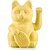 Image de DONKEY Products - Lucky Cat Yellow - Chat d'angle Jaune - Chat décoratif Japonais dans Une élégante Teinte Mate - 15 cm
