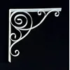 Image de DanDiBo Console 50x50 cm Serre-tête Blanc Fer forgé métal Equerre Angle