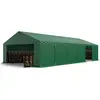 Image de TOOLPORT Tente de Stockage 6x12 m bâches en PVC 750 N Vert foncé imperméable avec Cadre de Sol