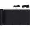 Image de Sekey Brise-Vue pour Balcon Couverture de confidentialité Écran HDPE Vent Protection UV Opaque Résistant aux Intempéries 90 x 600cm, avec Attaches de câble et Corde, Noir