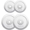 Image de GORILLA SPORTS® Disque Haltere - Jeu de 2 x 5/2 x 10 kg, Fonte, 30/31mm, Chromé - Disque Musculation, Poids Fonte Musculation, Poids Haltere