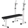 Image de Banc de Musculation avec Support de Barres 10000118 Blanc