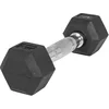 Image de Gorilla Sports® Haltères Hexagonaux - Poids de 2-50 kg, Individuel/Ensemble, Fonte Caoutchouc, Chromé, Antidérapante, Noir - Haltères Courts, Dumbbell, Musculation, Entraînement, pour Fitness, Gym