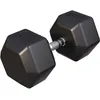 Image de Gorilla Sports® Haltères Hexagonaux - Poids de 2-50 kg, Individuel/Ensemble, Fonte Caoutchouc, Chromé, Antidérapante, Noir - Haltères Courts, Dumbbell, Musculation, Entraînement, pour Fitness, Gym