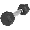 Image de Gorilla Sports® Haltères Hexagonaux - Poids de 2-50 kg, Individuel/Ensemble, Fonte Caoutchouc, Chromé, Antidérapante, Noir - Haltères Courts, Dumbbell, Musculation, Entraînement, pour Fitness, Gym