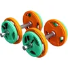 Image de GORILLA SPORTS® Kit Haltères - 20 kg, Plaque en Caoutchouc, 30/31 mm, collier étoile/collier à ressort - Dumbbell Set, Poids Musculation, Sport Maison, Fitness Materiel